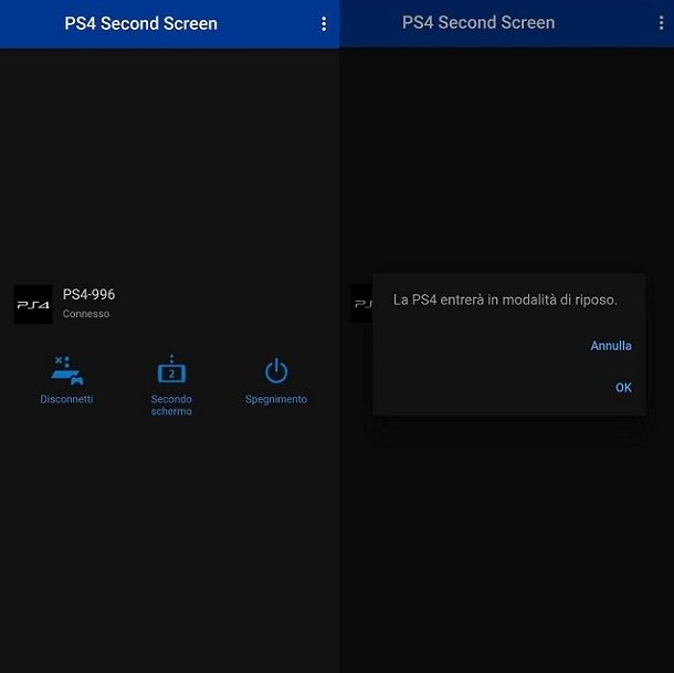 Secondo schermo PS4