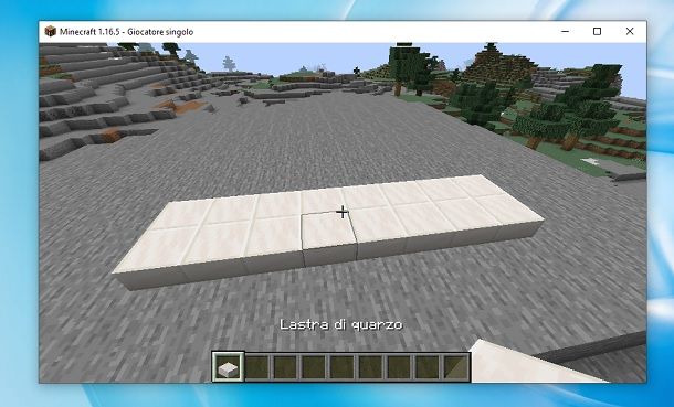 Lastra di quarzo Minecraft