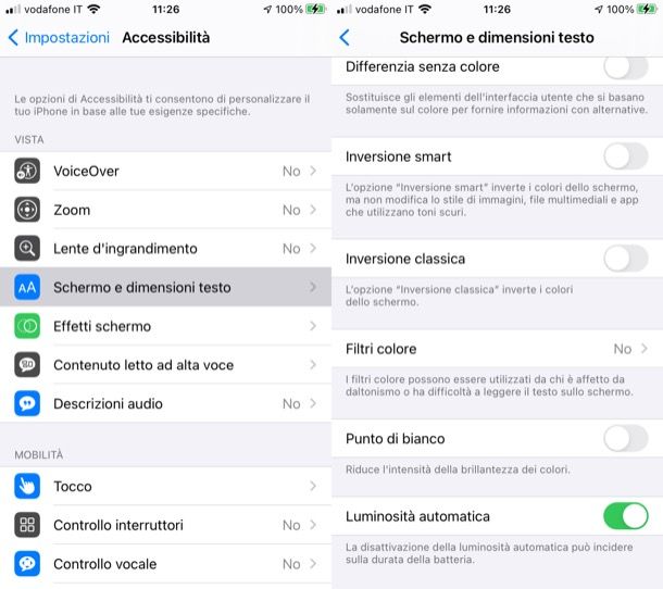 Aumentare caratteri su iPhone