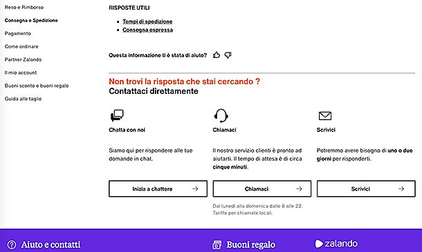 Come rintracciare un pacco Zalando assistenza clienti