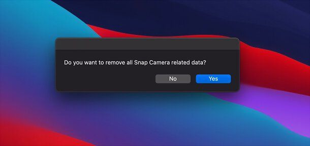 Come disinstallare Snap Camera su Mac