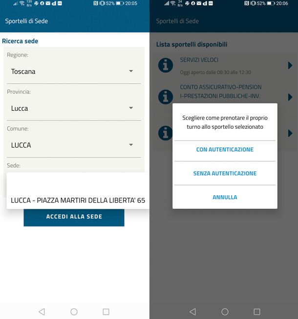 Come prendere appuntamento all'INPS on line da app autenticazione