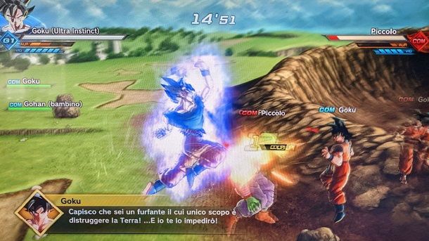 Goku Ultra Instinct in azione Dragon Ball Xenoverse 2