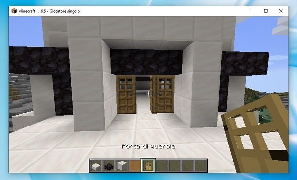 Porta di quercia Minecraft