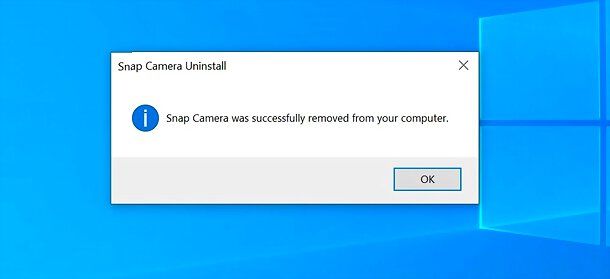 Come disinstallare Snap Camera