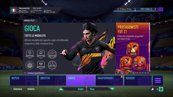 FIFA 21 Hub FUT