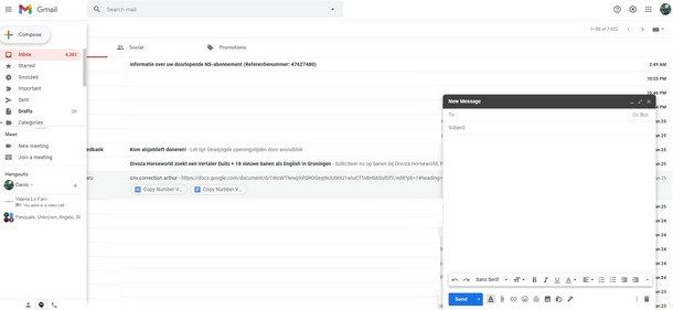 Inviare allegati pesanti da Gmail per computer