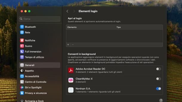Elementi login computer Mac lento cosa fare