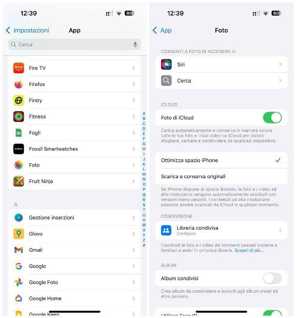 Come archiviare foto su iCloud