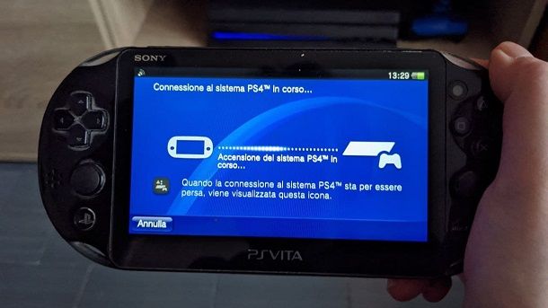 Come accendere la PS4 dalla PS Vita