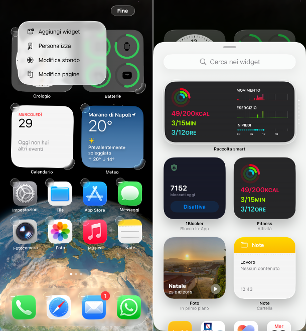 Widget iPhone