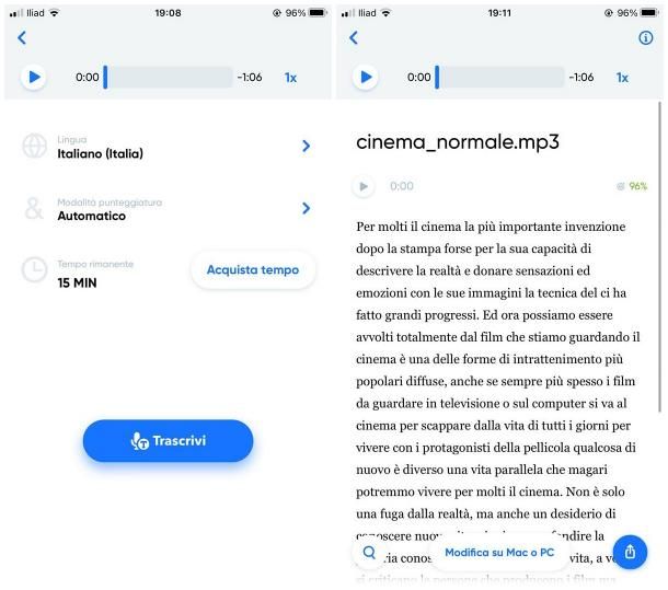 App per trascrivere audio gratis