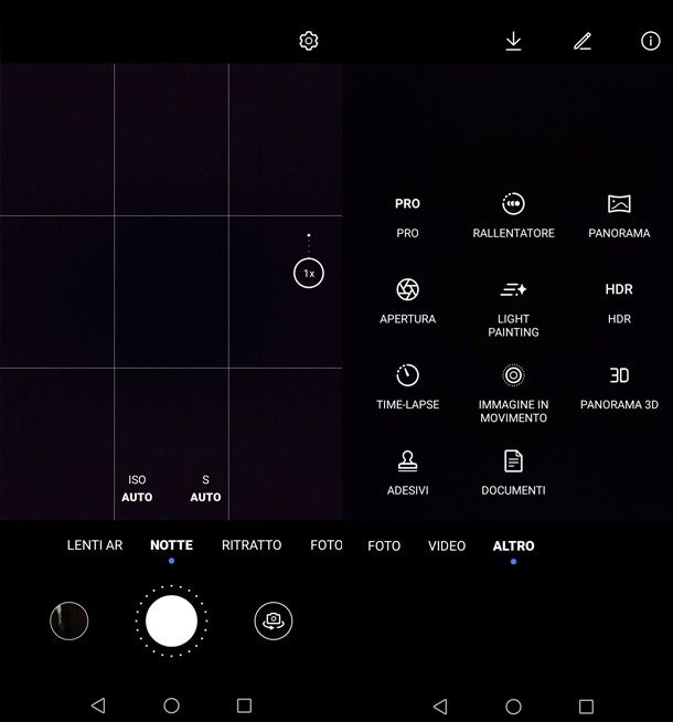 Impostazioni Android smartphone non specifico