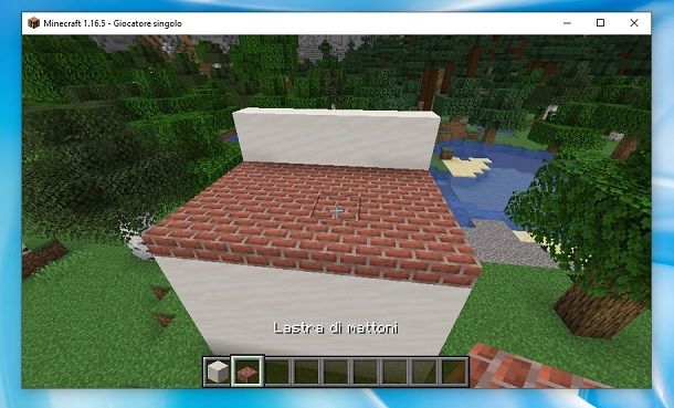 Lastre di mattoni Minecraft