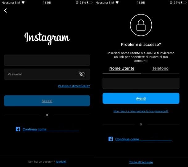 Come contattare Instagram per account rubato