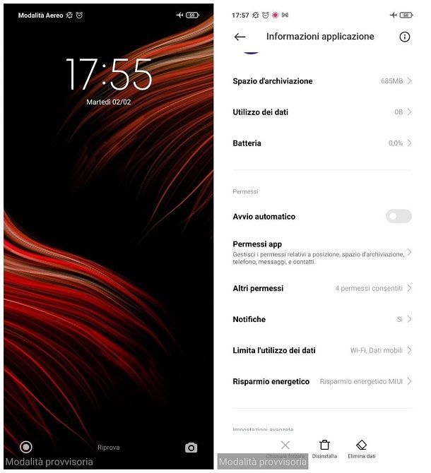 Come disattivare la modalità sicura Android