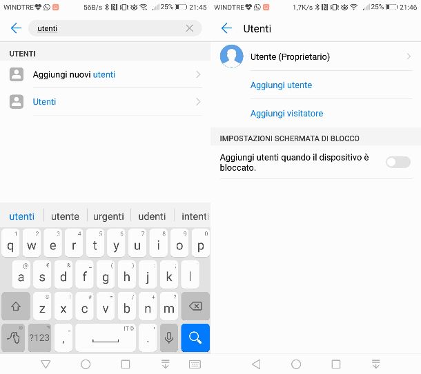 Modalità ospite Android