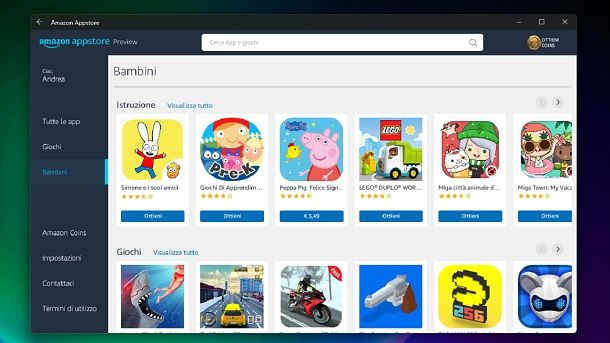 Come trasferire un'app dal telefono al computer Amazon Appstore Windows 11