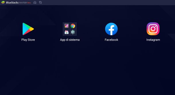 BlueStacks interfaccia