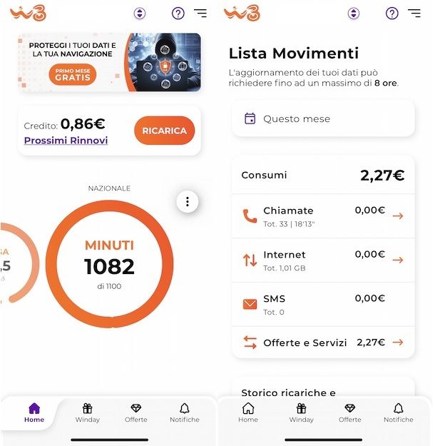 Come sapere il credito di un'altra SIM WINDTRE