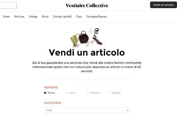 Siti per vendere abbigliamento online