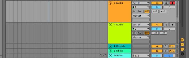 Traccia audio armata Ableton Live