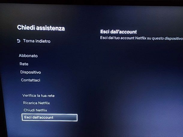 Come togliere Netflix dalla TV