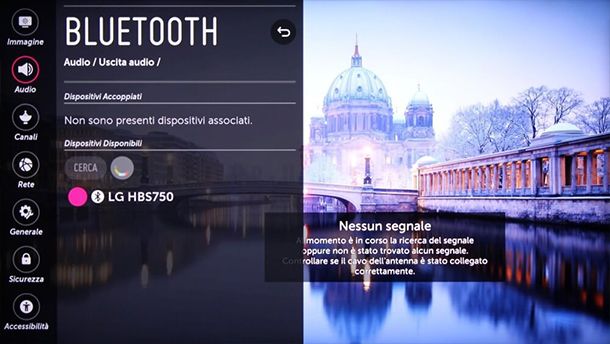lg bluetooth collegato al pc