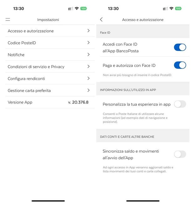 Come attivare app BancoPosta