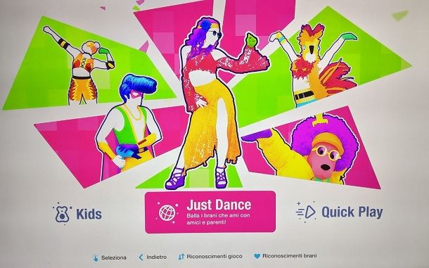 Just Dance 2021 menu