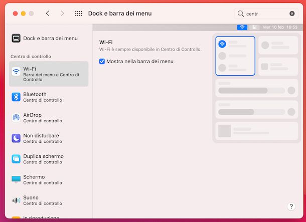 Icone barra dei menu macOS
