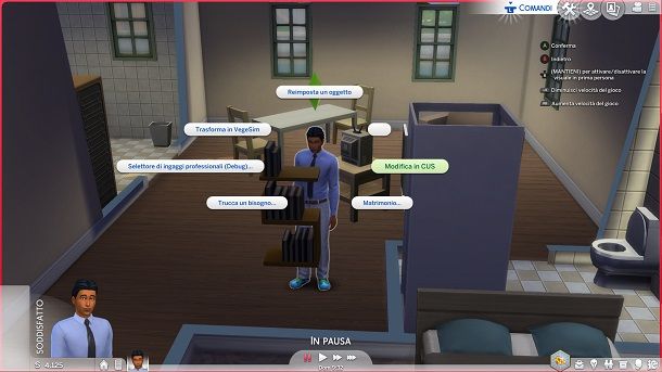 Come modificare un Sim gia creato The Sims console