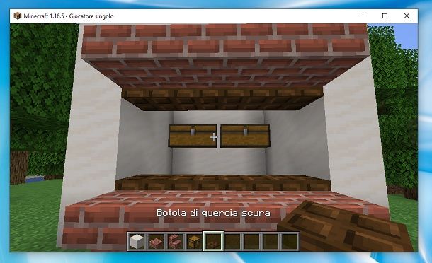 Botola quercia scura Minecraft