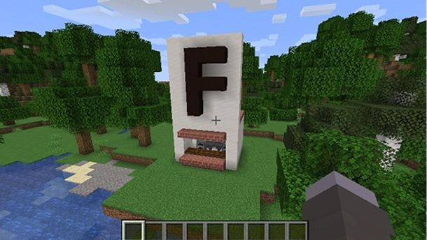 Parte anteriore fast food negozio Minecraft