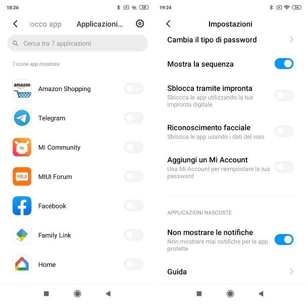 Come nascondere le app sugli Xiaomi