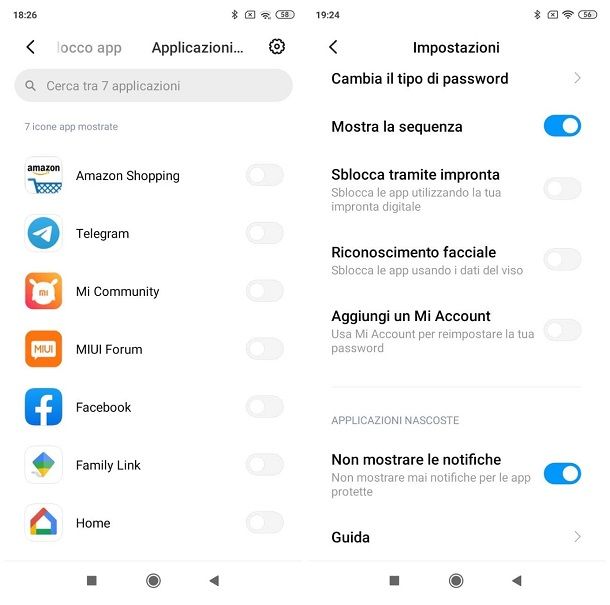 Come nascondere le app sugli Xiaomi