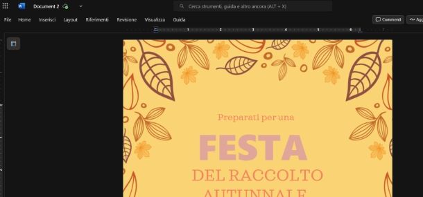 Come fare un volantino su Word online