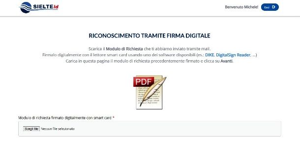 Abilitare SPID con la firma digitale