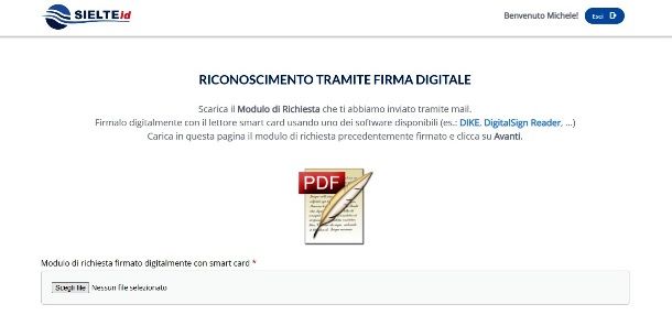 Abilitare SPID con la firma digitale