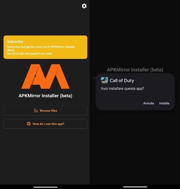 Installare file APKM APKMirror