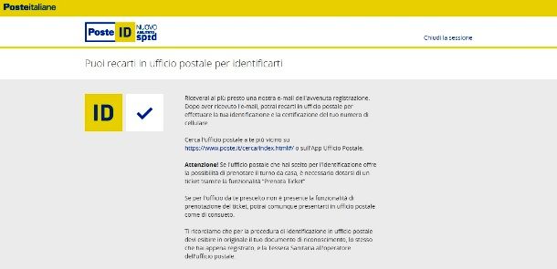 Abilitare SPID alle poste di persona