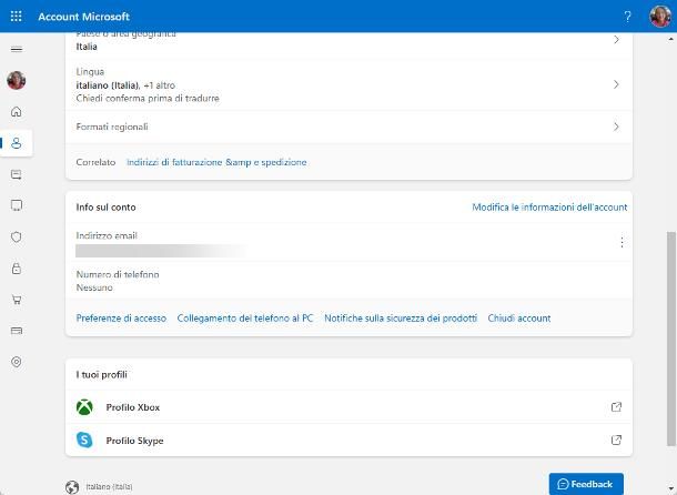 Come eliminare account Microsoft