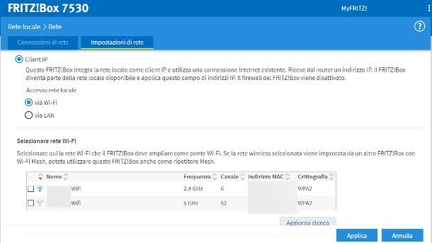 Come collegare un router al modem: ripetitore