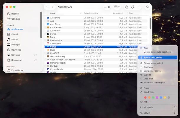 Come disinstallare un programma da Mac