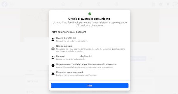 Recupera questo account 