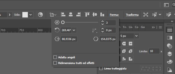 Forma poligono su illustrator