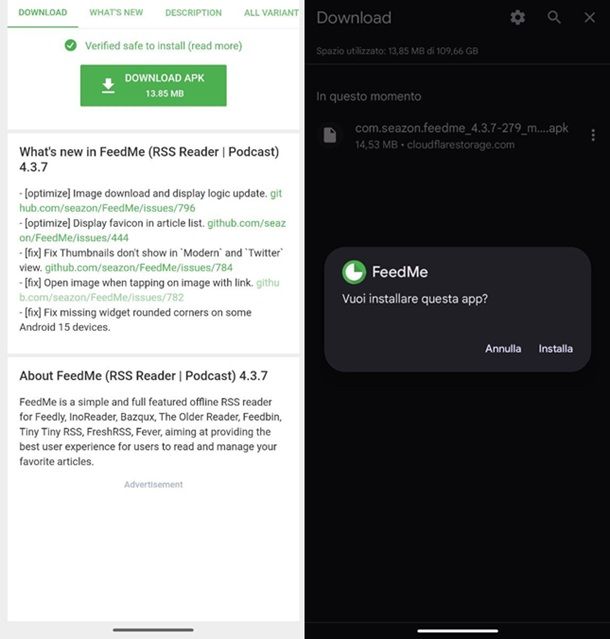 Come installare APK su Android