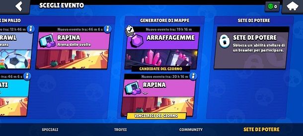 Giocare gli eventi su Brawl Stars
