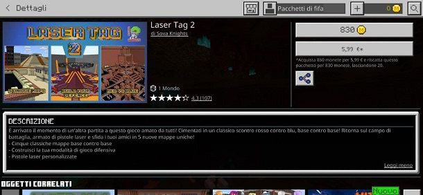 Laser Tag 2 Minecraft PE Bedrock