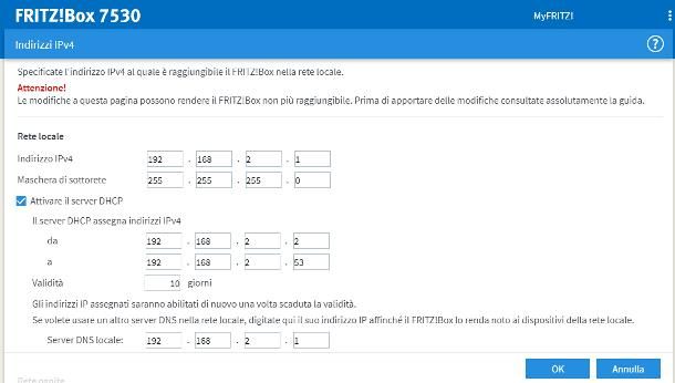 Come collegare un router al modem: cascata